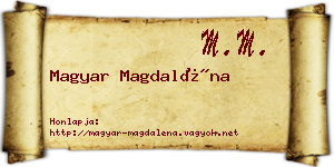Magyar Magdaléna névjegykártya